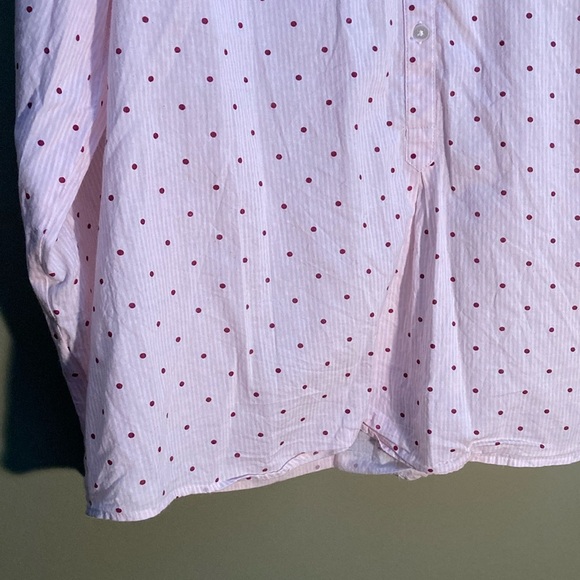 Thyme Maternity Pink Polka Dot Blouse with Relaxed Fit - Picture 5 of 13